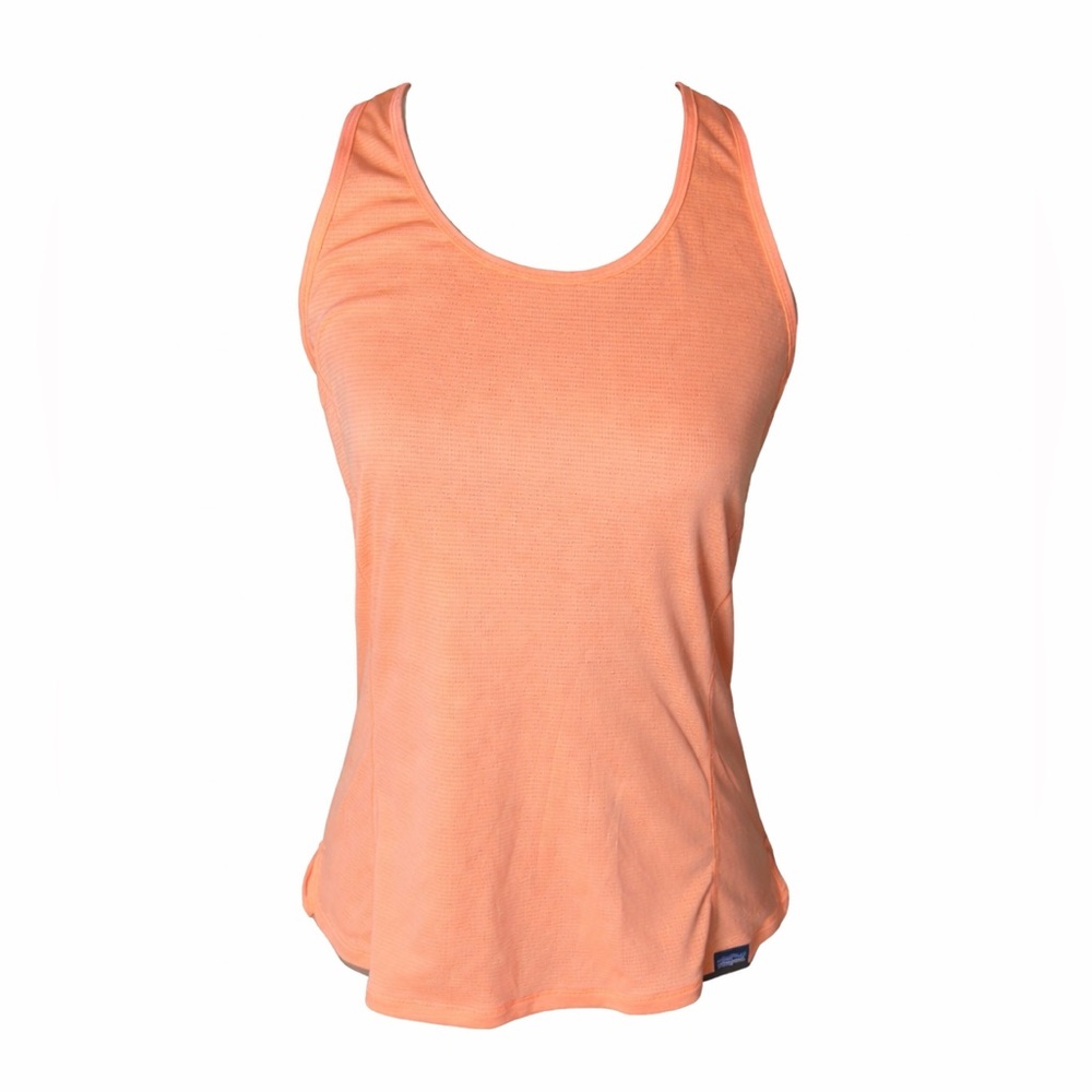 Patagonia Capilene Cool Lightweight Tank Top Peach Athletic Gorpcore- Small